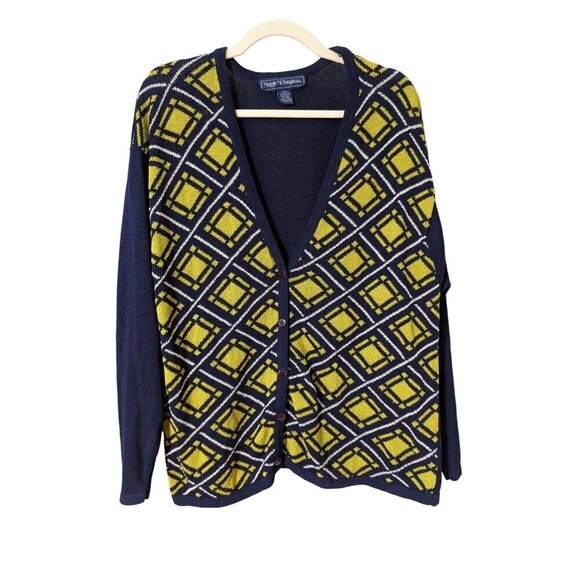 Norton McNaughton Vintage Women's Cardigan Sweater Grandma Grandpa 2XL Office - Picture 1 of 10